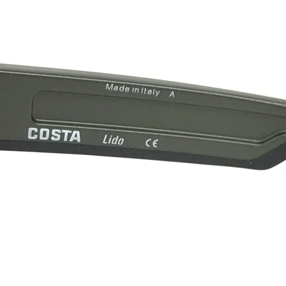 Costa Sunglasses Lido 06S9104 910410 Steel Gray Metallic Green Mirror 580G - Picture 13 of 13